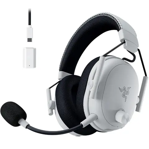 Auricular Razer Blackshark V3 Pro White 2.4g+bt Anc Thx