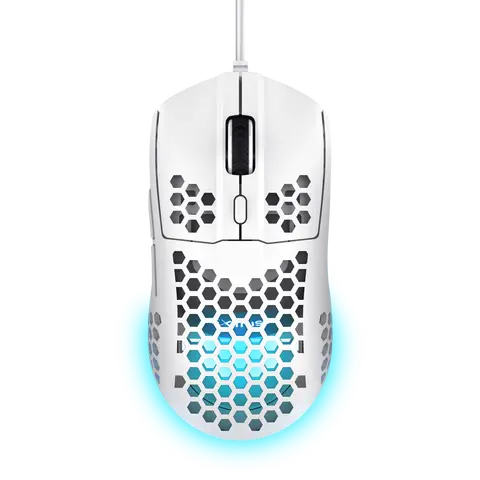 Mouse Trust Helox Gaming Ultraligero White Gxt928w