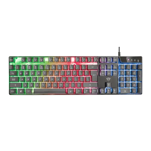 Teclado Gamer Trust Azor Gxt 835 / Idioma Ingles