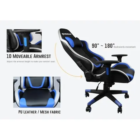 Silla Gamer Raidmax DK-925WT Blanca
