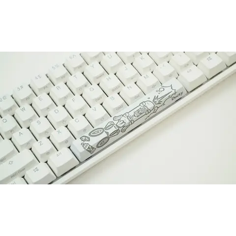 Teclado Gamer Ducky One 2 Mini Pure White Rgb Version  Gaming Cherry Mx Red Double-shot Pbt Mecanico