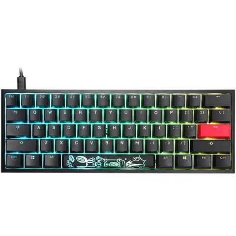 Teclado Gamer Ducky One 2 Mini Rgb Cherry Mx Brown Double Shot Pbt Mecanico