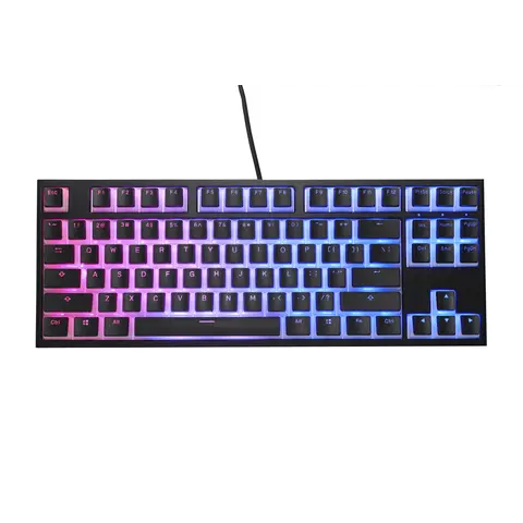 Teclado Gamer Ducky One 2 Rgb Tkl Pudding Edition Rgb Led Cherry Mx Blue Double Shot