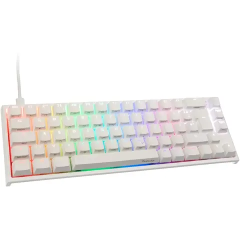 Teclado Gamer Ducky One 2 Sf Rgb White Speed Abs 65 Mecanico