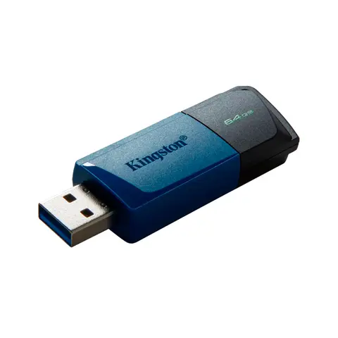 Pendrive 64gb Datatraveler Exodia M Usb Azul Kingston
