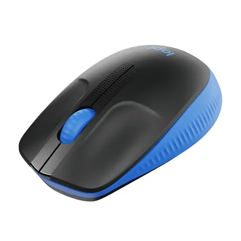 Mouse M190 Wireless Black Blue Logitech