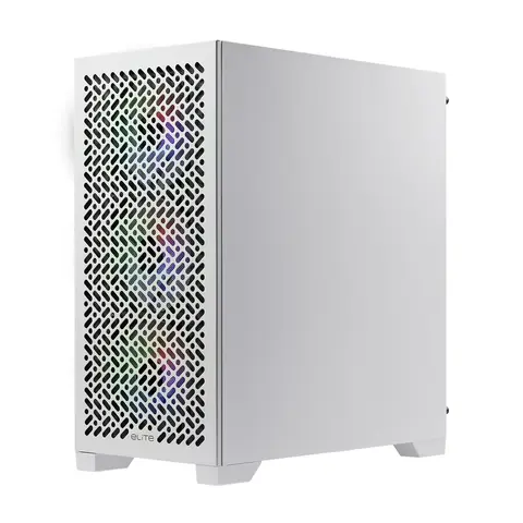 Gabinete Elite 302 Tg Argb Fans X3 White Cooler Master