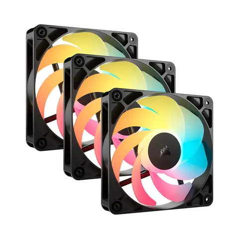 Cooler Fan Rs120-r Reverse 120mm Pwm Black Pack 3 Corsair