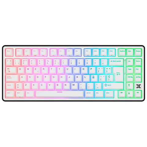Teclado Royal Kludge X87 Black Night Switch Creamy