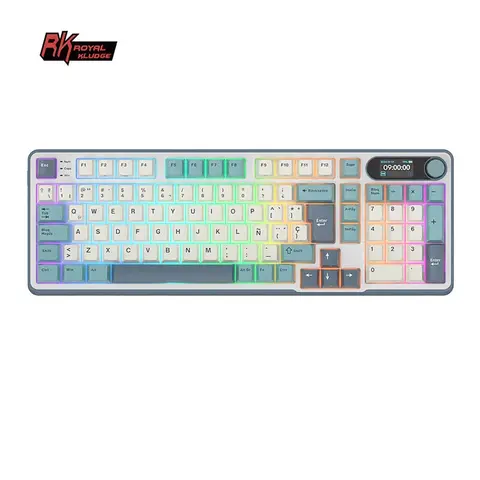 Teclado Royal Kludge Rk S98 Wireless Light Cloud Sw Beige