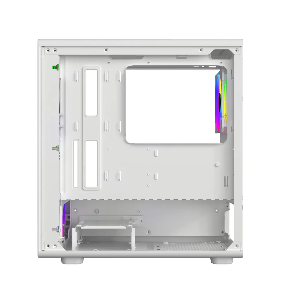 Gabinete Backfire White Argb Mesh Tg Fan X4 Sentey
