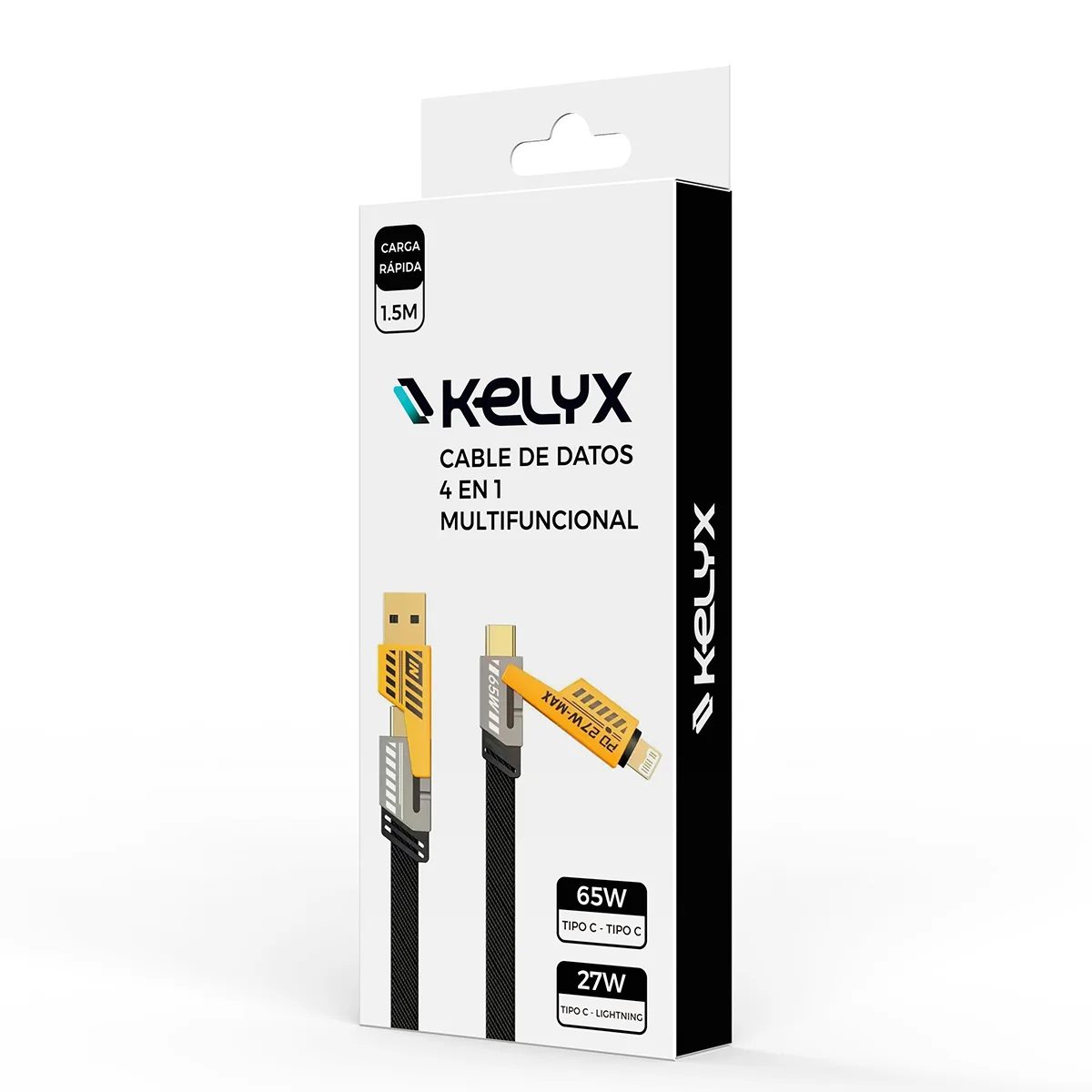 Cable Usb 4 En 1 Tipo C - Usb 3.0 - Lightning 1.5m Kelyx