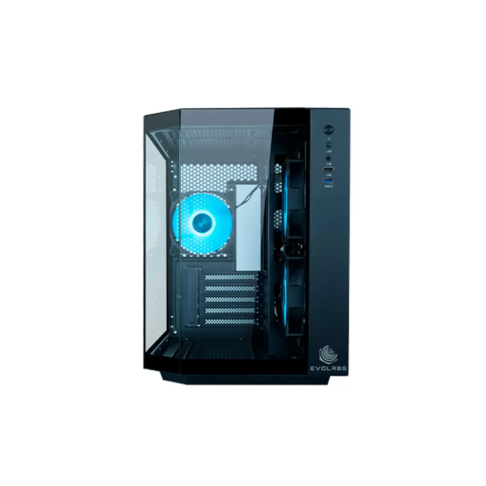 Gabinete Evo Primacy Black Tg Fan X3 Argb Evolabs