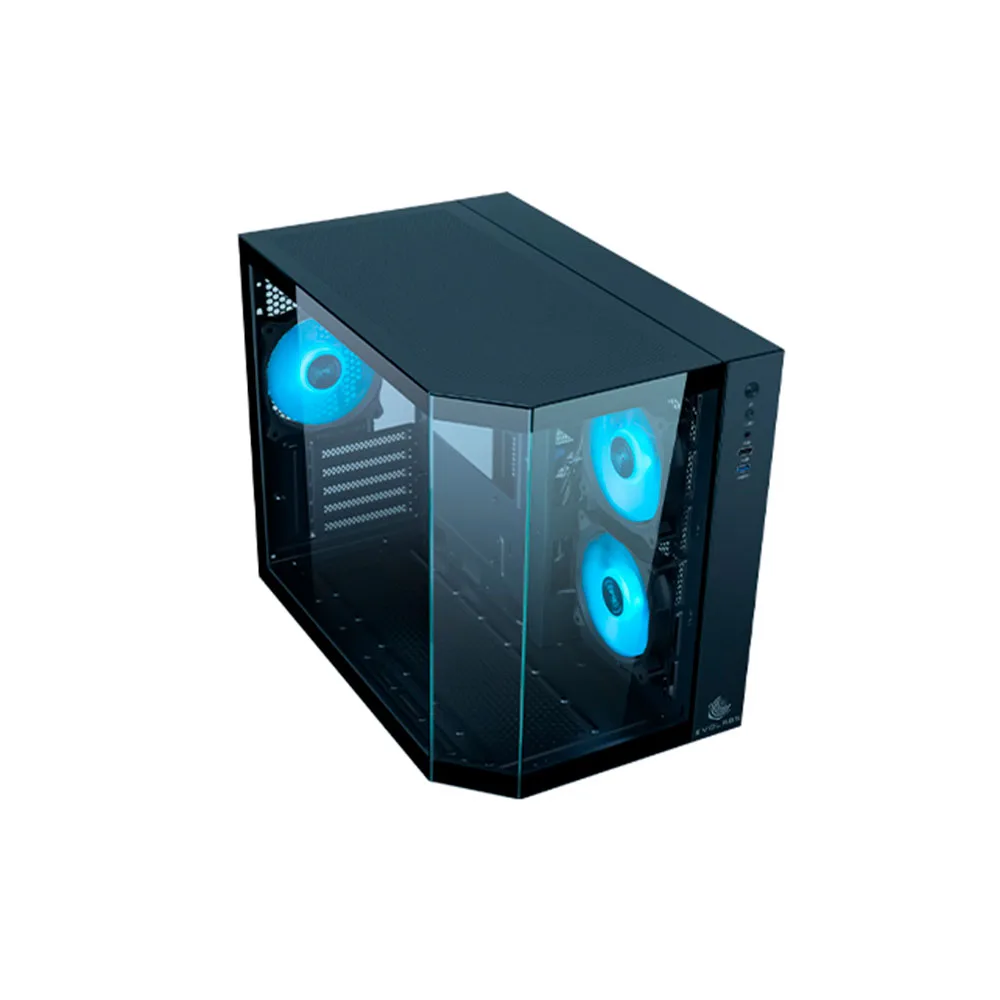 Gabinete Evo Primacy Black Tg Fan X3 Argb Evolabs