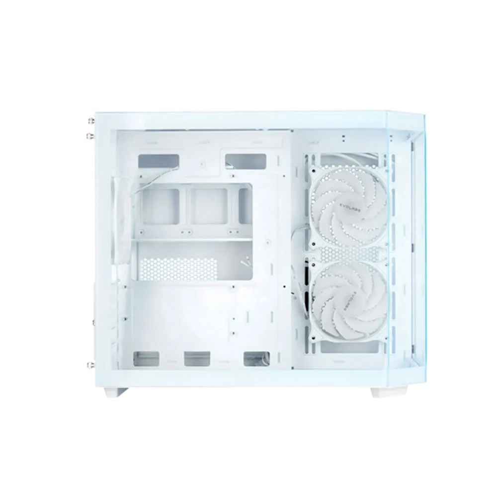 Gabinete Evo Primacy White Tg Fan X3 Argb Evolabs