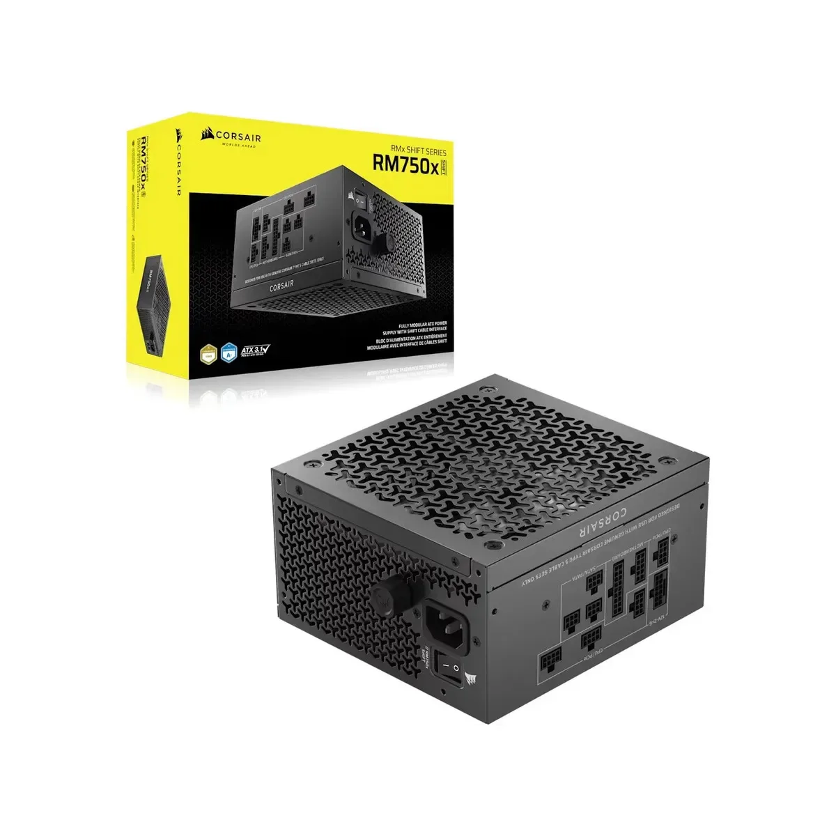 Fuente 750w 80+ Gold Rm750x Shift Fm Pcie 5.1 Corsair