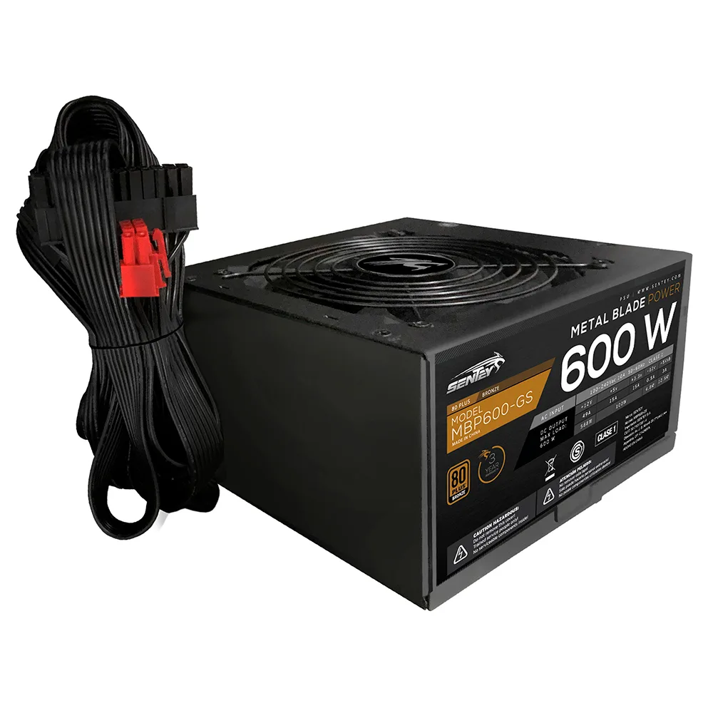Fuente 600w 80+ Bronze Mbp600-gs Sentey