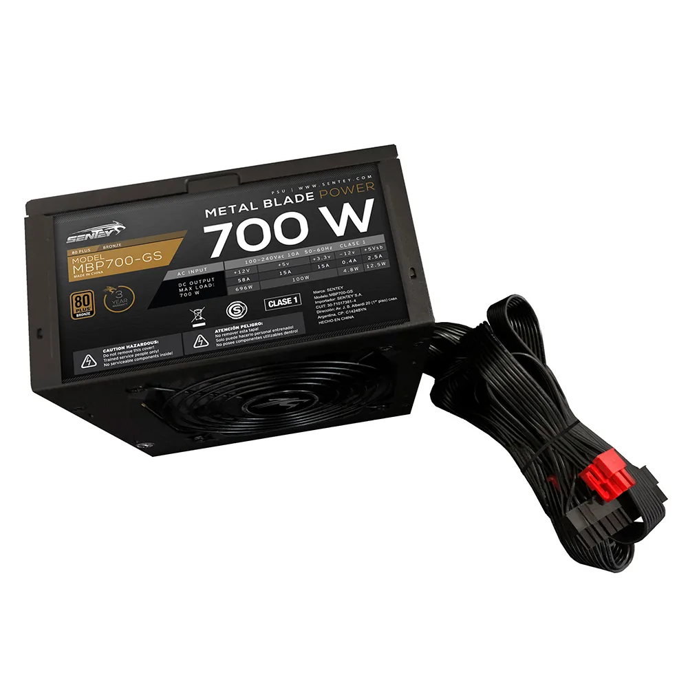 Fuente 700w 80+ Bronze Mbp700-gs Sentey