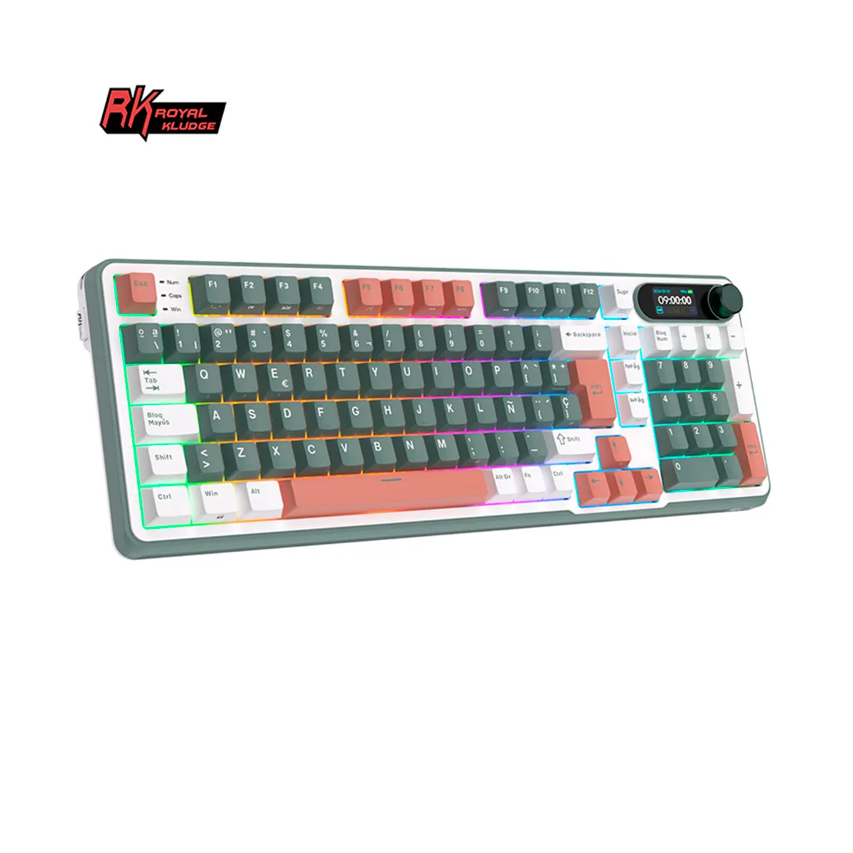 Teclado Royal Kludge Rk S98 Wireless Camping Sw Brown