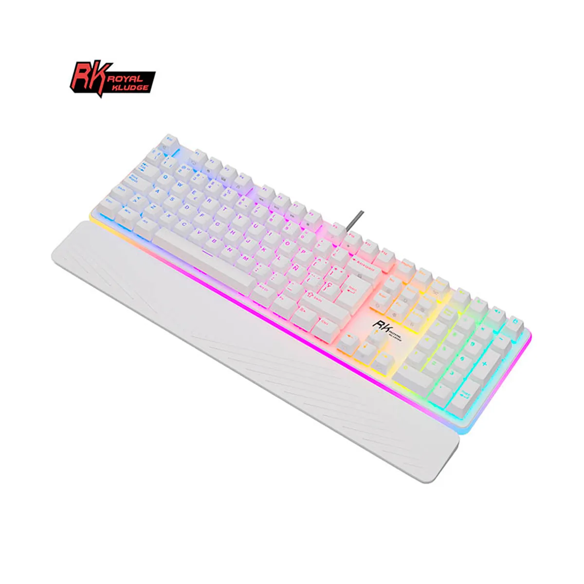 Teclado Royal Kludge Rk918 White Sw Brown 100