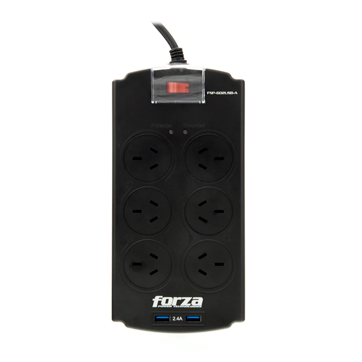 Protector Tension Fsp-602usb-a 2200w 6 Tomas Forza
