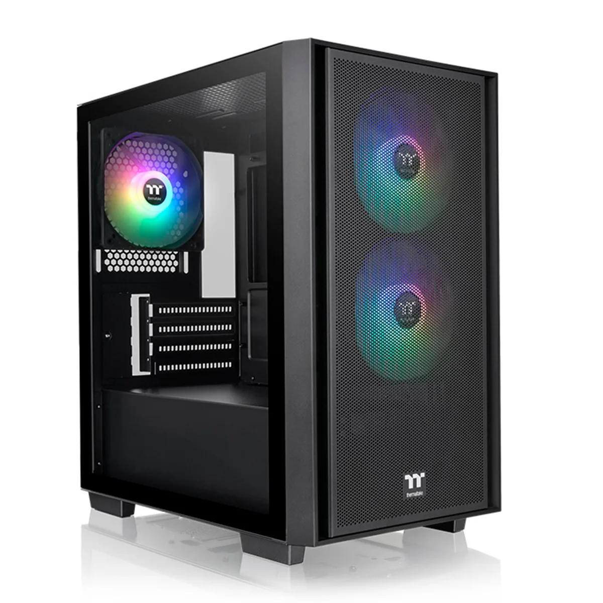 Gabinete H16 Tg Argb Mesh Fan X3 Black Thermaltake