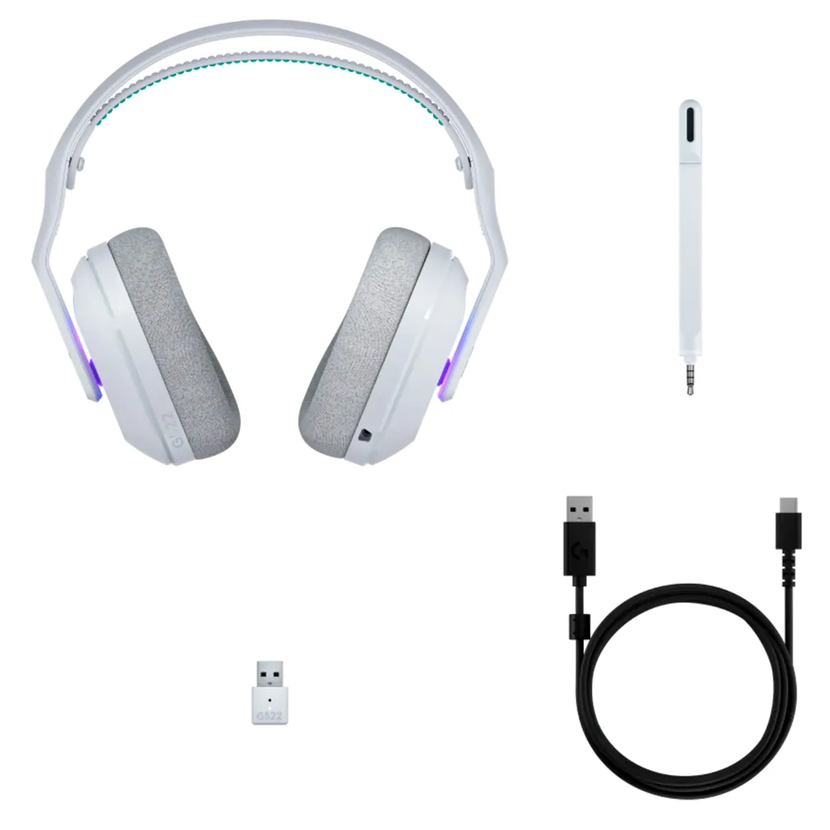 Auricular Wireless G522 Lightspeed White Logitech