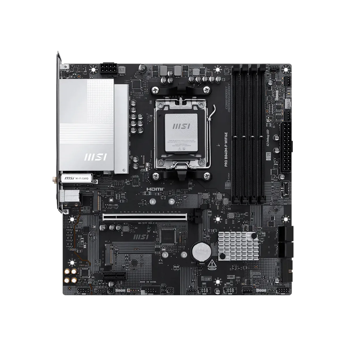 Mother Pro B840m-p Wifi6e Am5 Msi