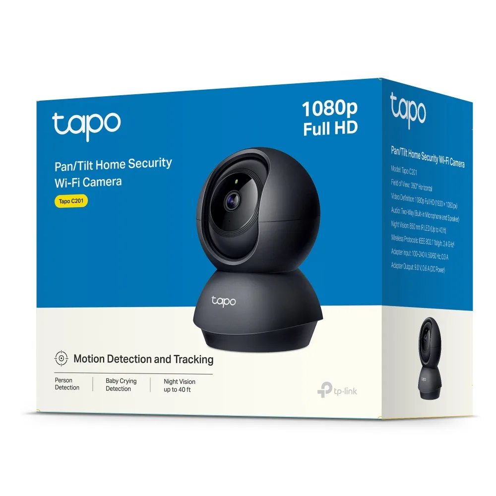 Camara Seguridad Ip Wifi Tapo C201 Ai Negra Tp-link