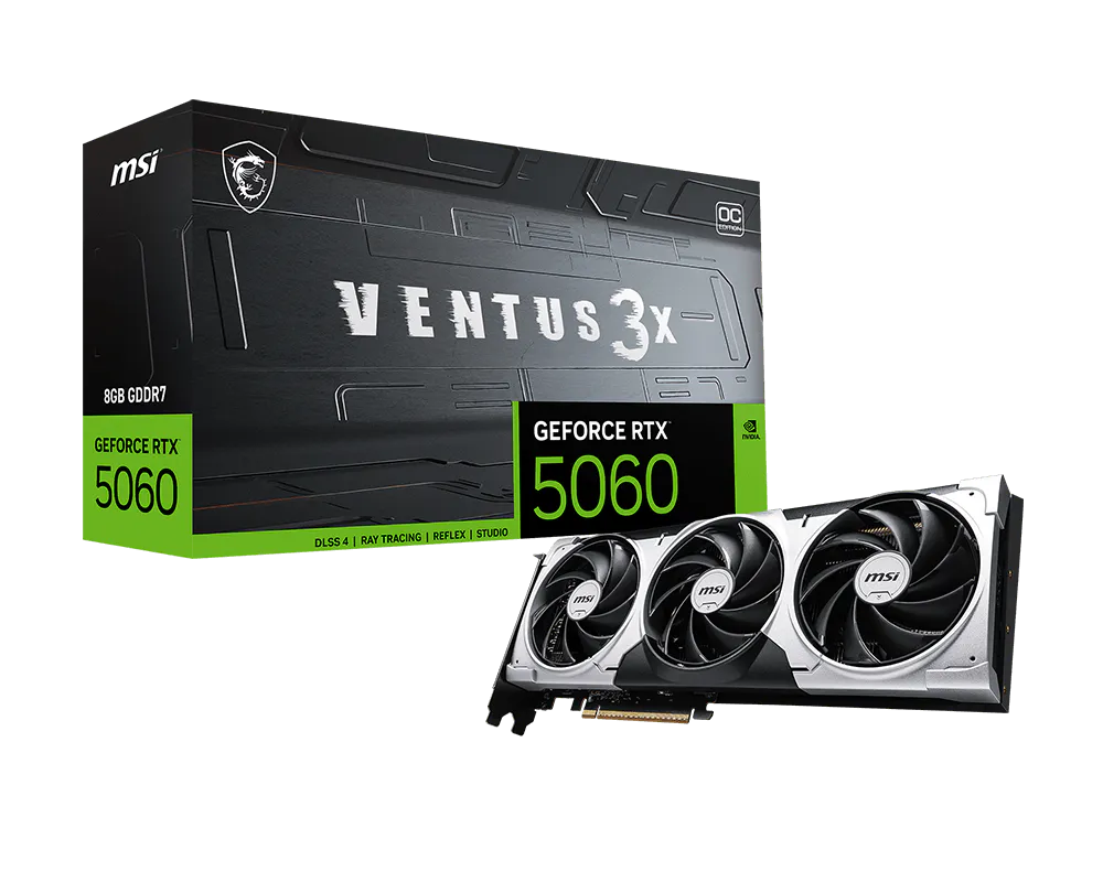 Placa De Video Msi Nvidia Geforce Rtx 5060 8g Ventus 3x Oc