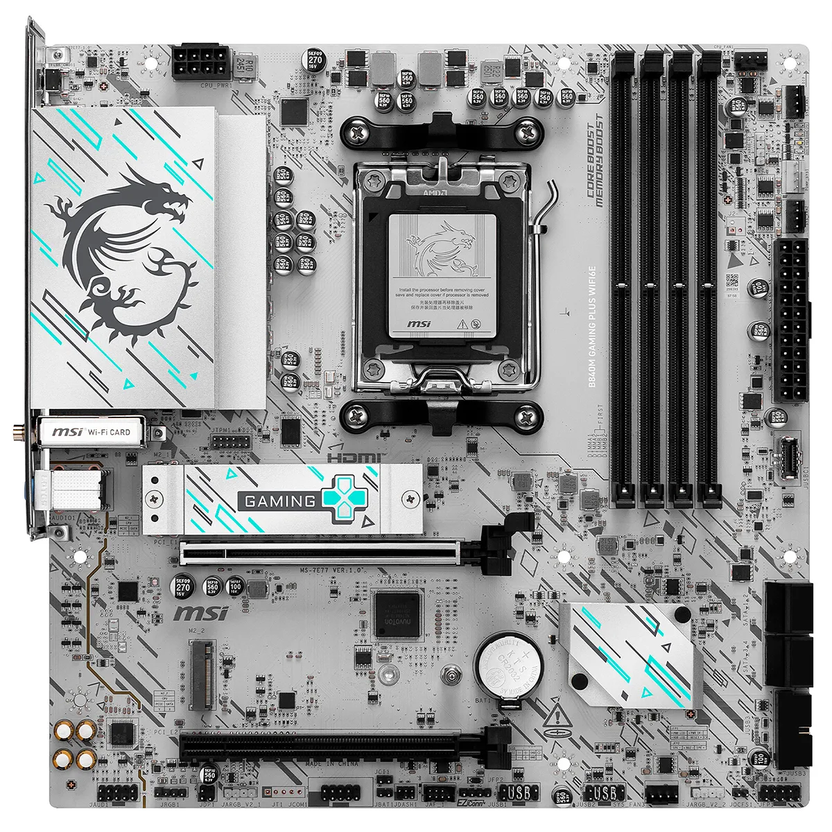Mother Pro B840m Gaming Plus Wifi6e Am5 Msi