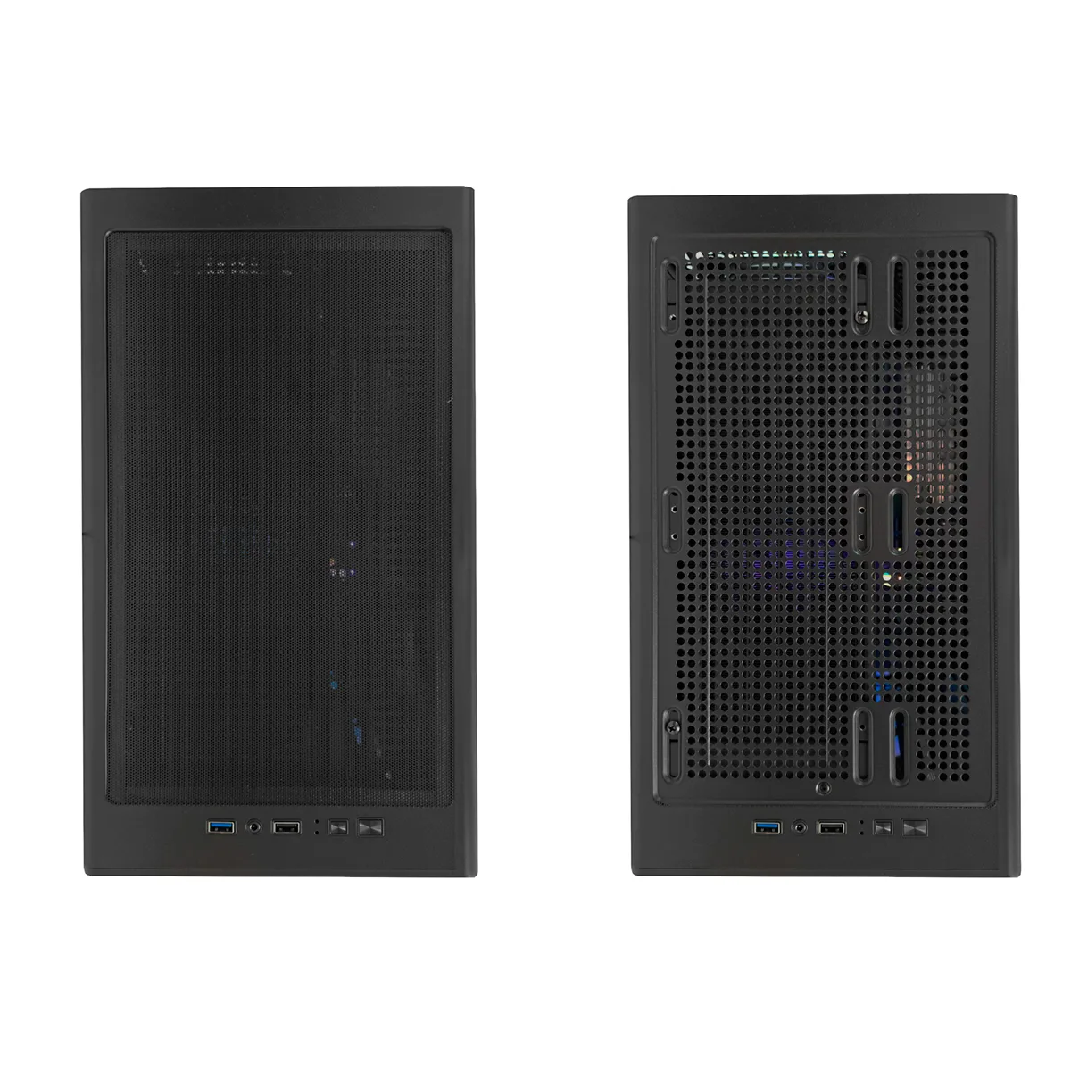 Gabinete Strega M40 Black Mesh Fans X4 Argb Tg Sentey