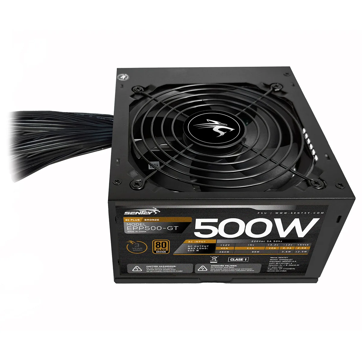 Fuente 500w 80+ Bronze Epp500-gt Sentey