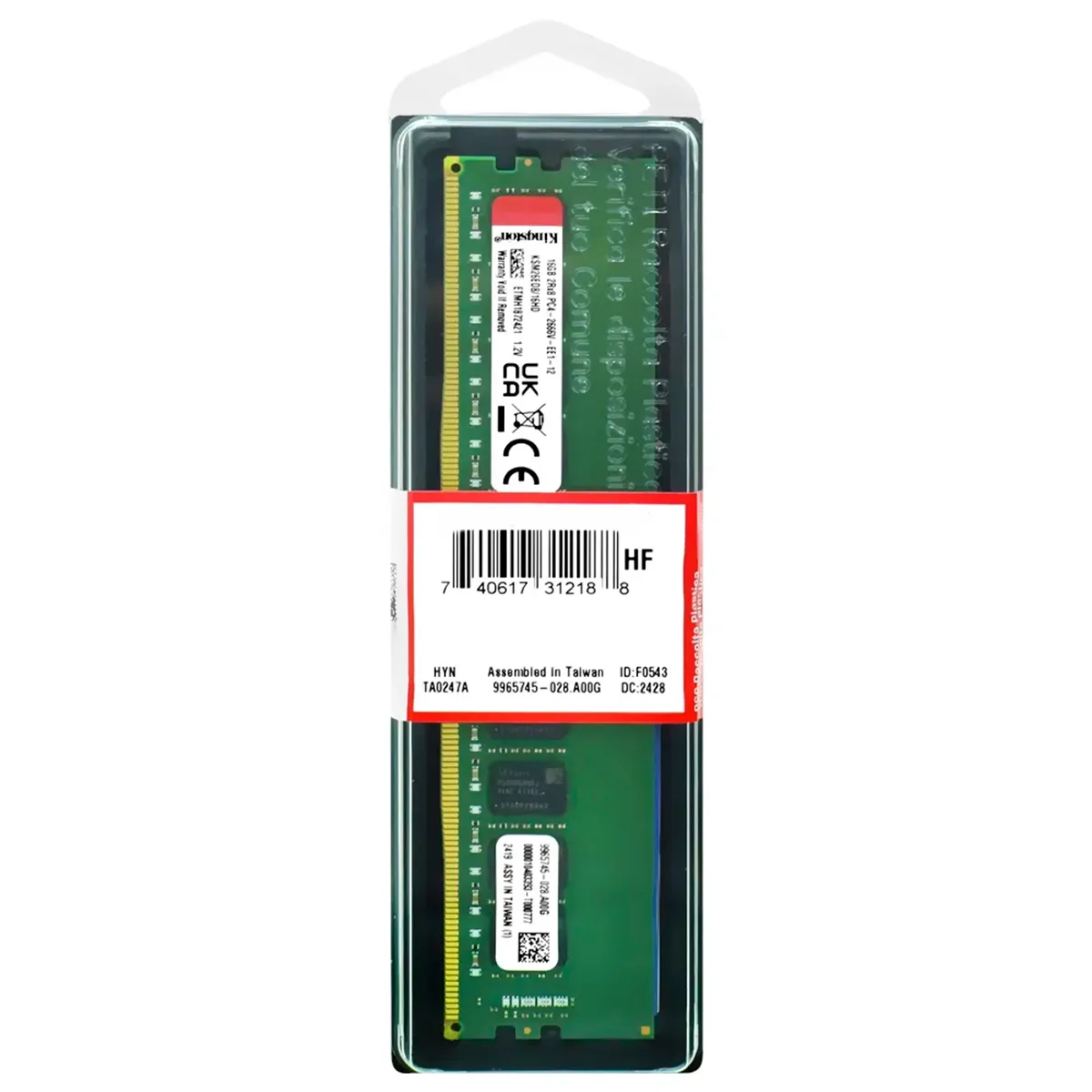 Memoria 8gb 5600mhz Ddr5 Udimm Kingston