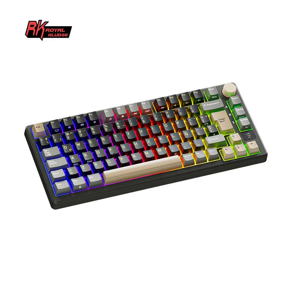 Teclado Royal Kludge Rk M75 Phantom Switch Brown 75