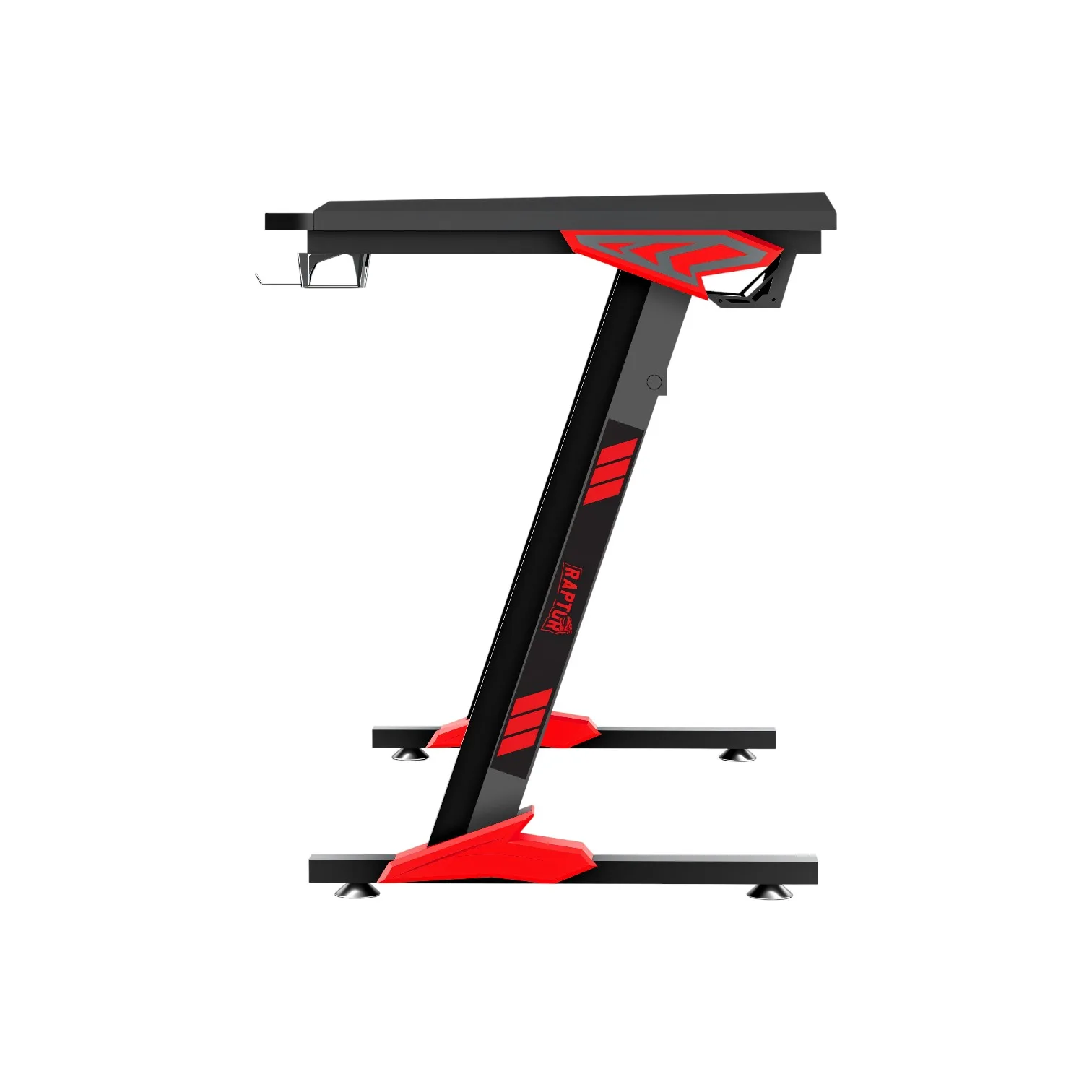 Escritorio Gamer Raptor Glow Station Se Rgb Via Usb C- Porta Vasos + Porta Auricular