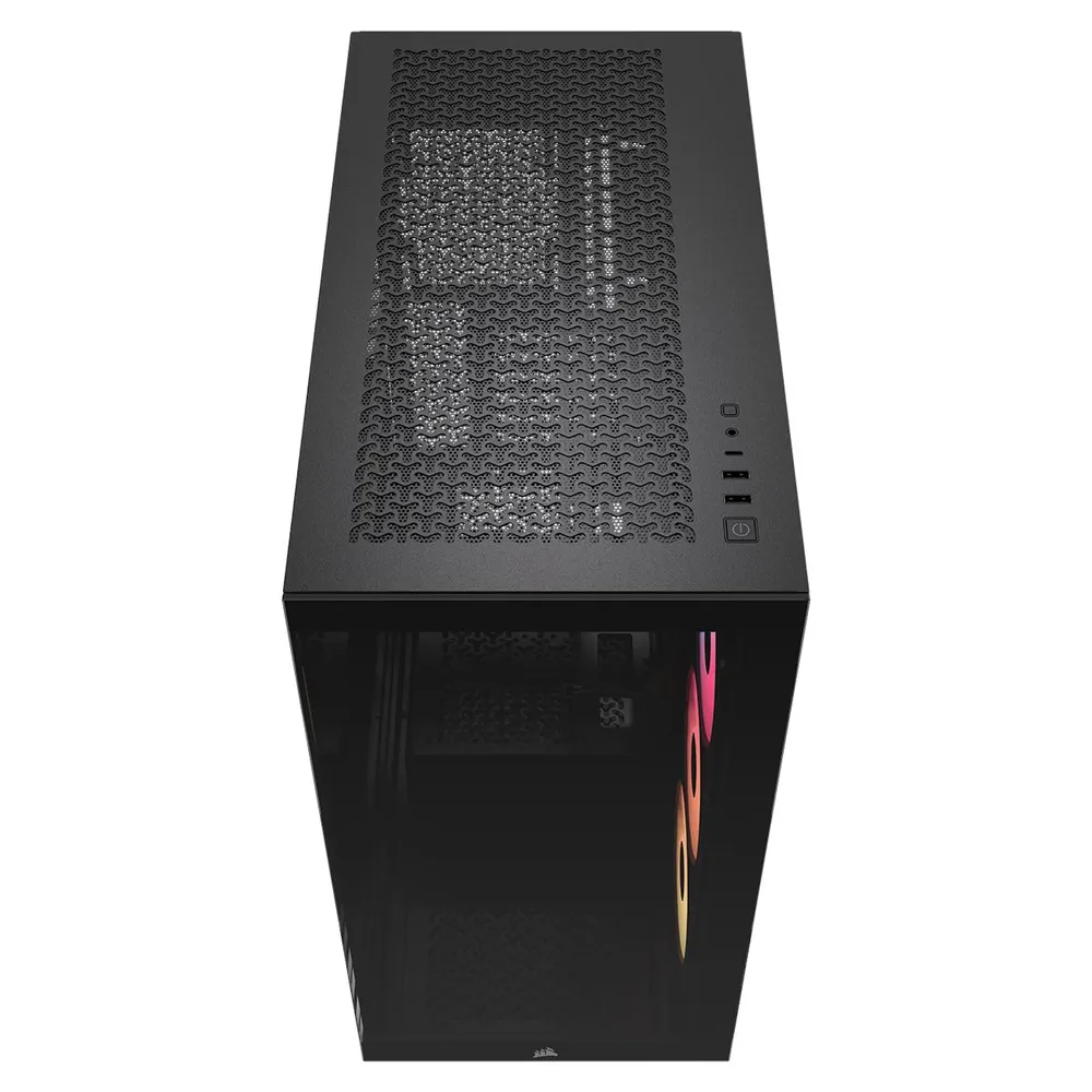 Gabinete 3500x Rs-r Argb Tg Fan X3 Black Corsair