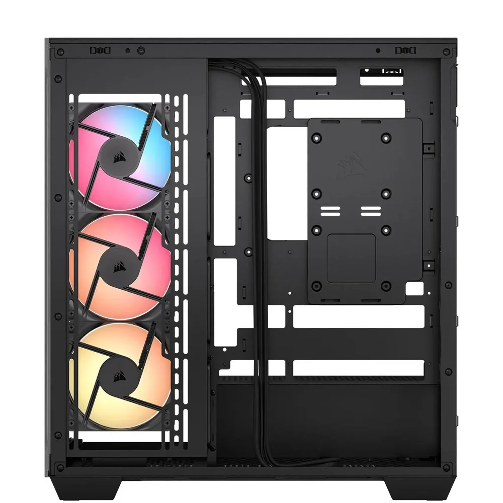 Gabinete 3500x Rs-r Argb Tg Fan X3 Black Corsair