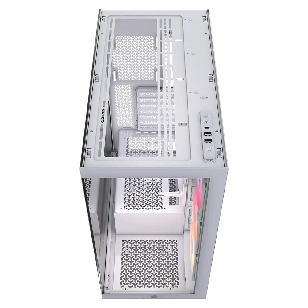 Gabinete 3500x Rs-r Argb Tg Fan X3 White Corsair