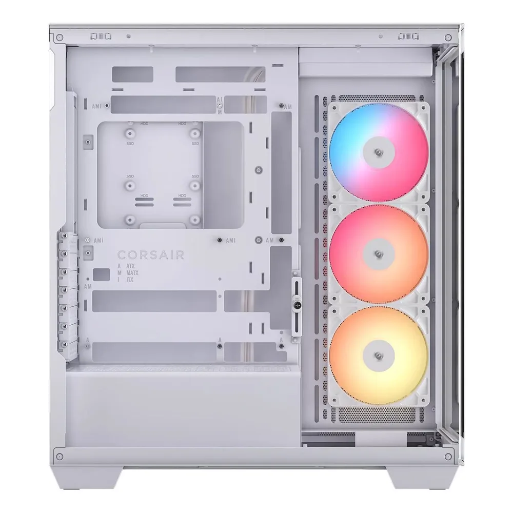 Gabinete 3500x Rs-r Argb Tg Fan X3 White Corsair