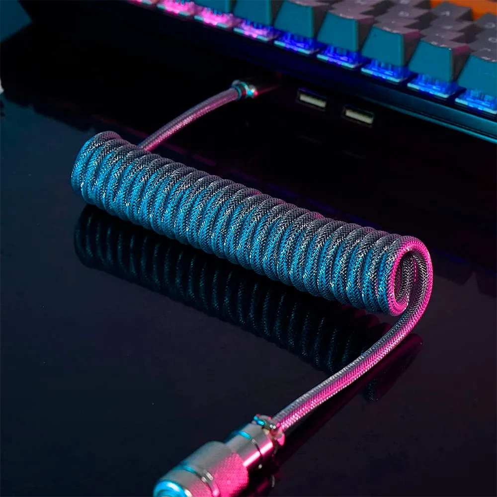 Cable Royal Kludge Coiled Usb Type C