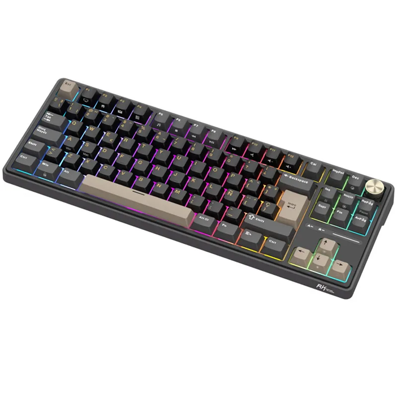 Teclado Royal Kludge Rk R87 Pro Phantom Switch Creamy 75