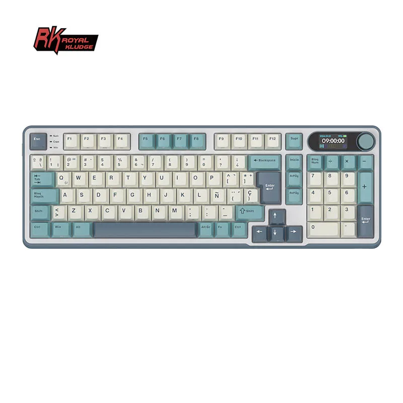 Teclado Royal Kludge Rk S98 Wireless Light Cloud Sw Brown