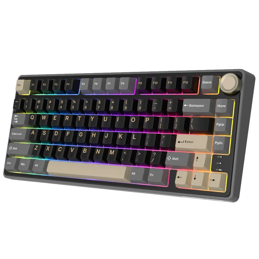 Teclado Royal Kludge Rk R75 Phantom Switch Silver 75