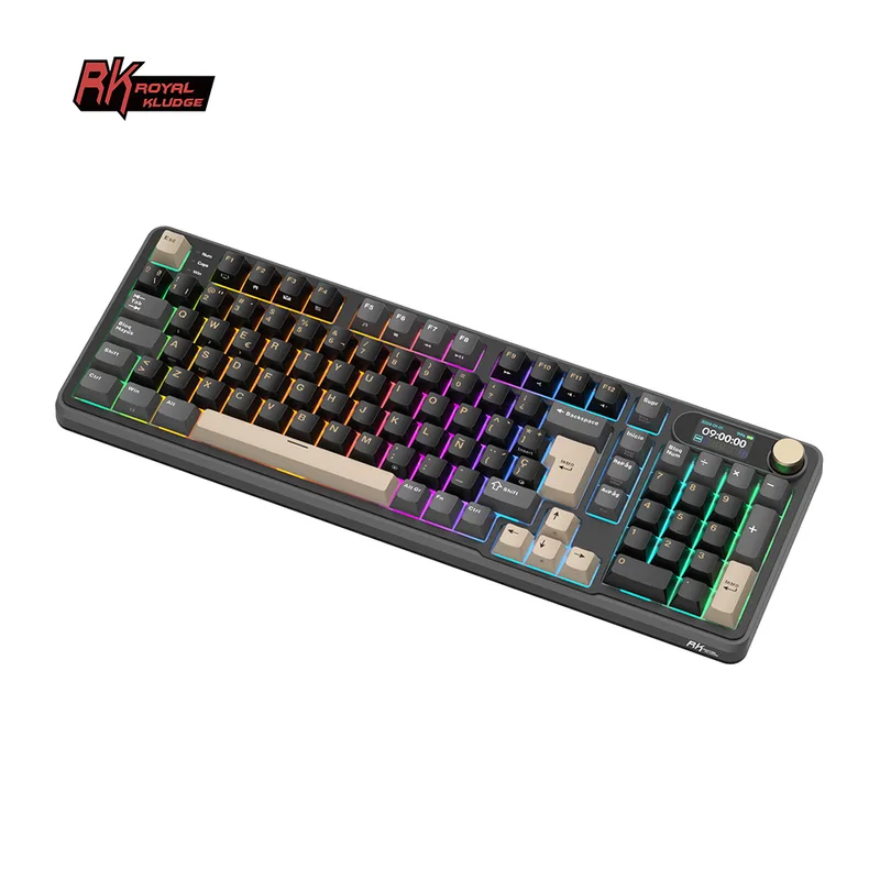 Teclado Royal Kludge Rk S98 Wireless Phantom Sw Brown