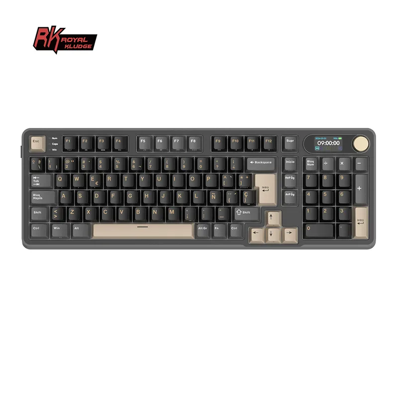 Teclado Royal Kludge Rk S98 Wireless Phantom Sw Chartreuse