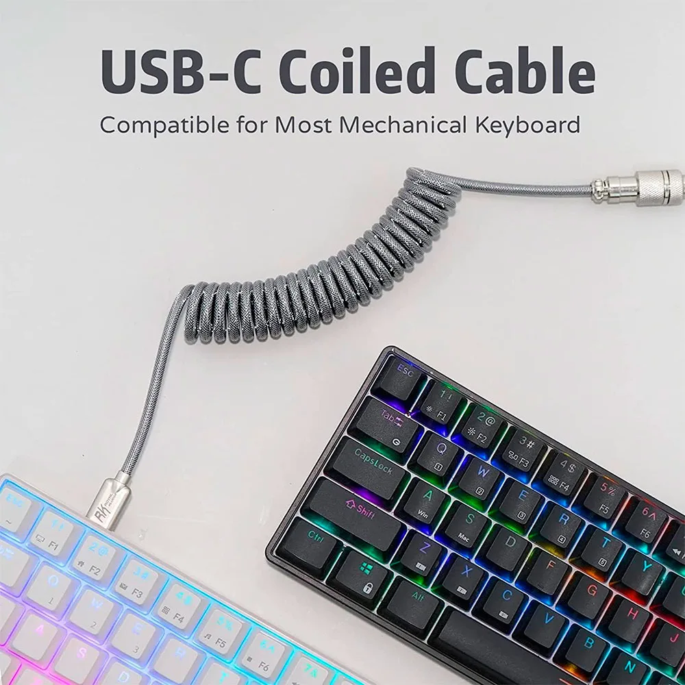 Cable Royal Kludge Coiled Usb Type C
