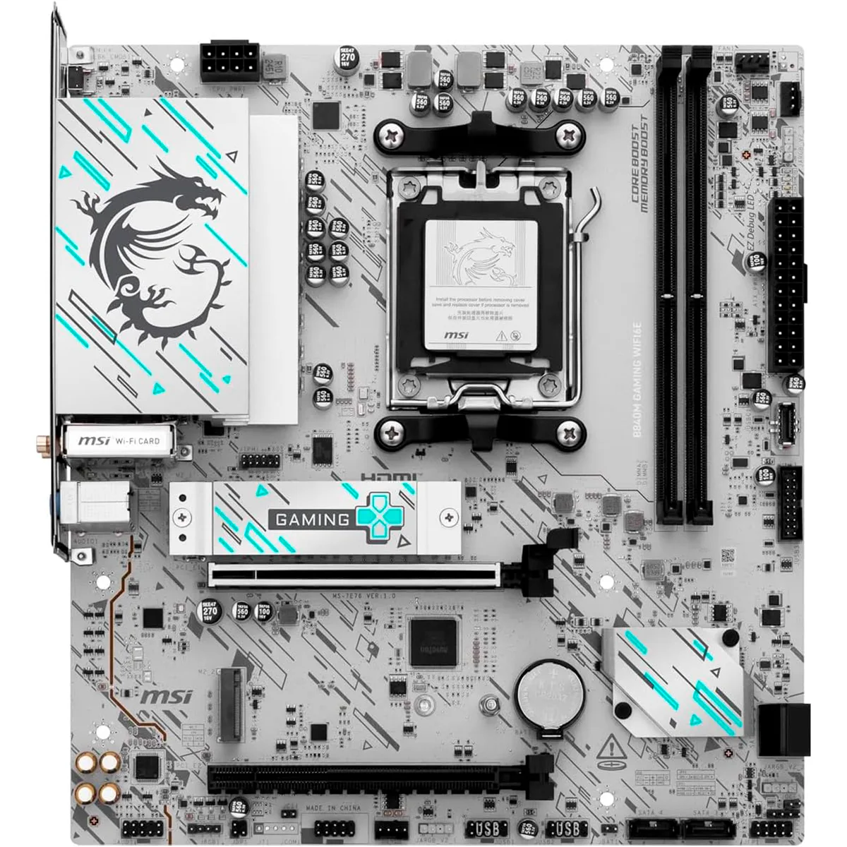 Mother Pro B840m Gaming Wifi6e Am5 Msi
