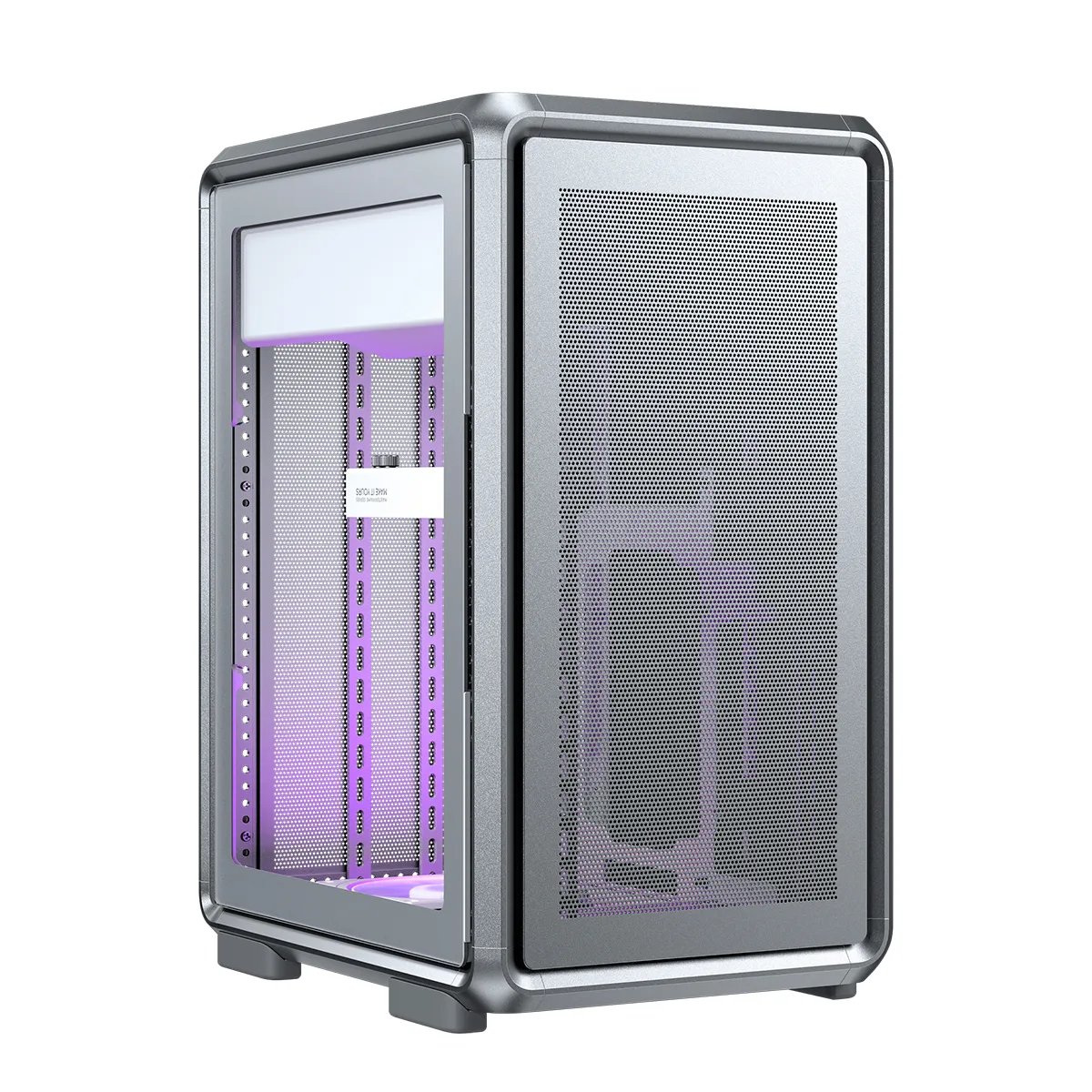 Gabinete Masterframe 400 Mesh Tg Silver Cooler Master