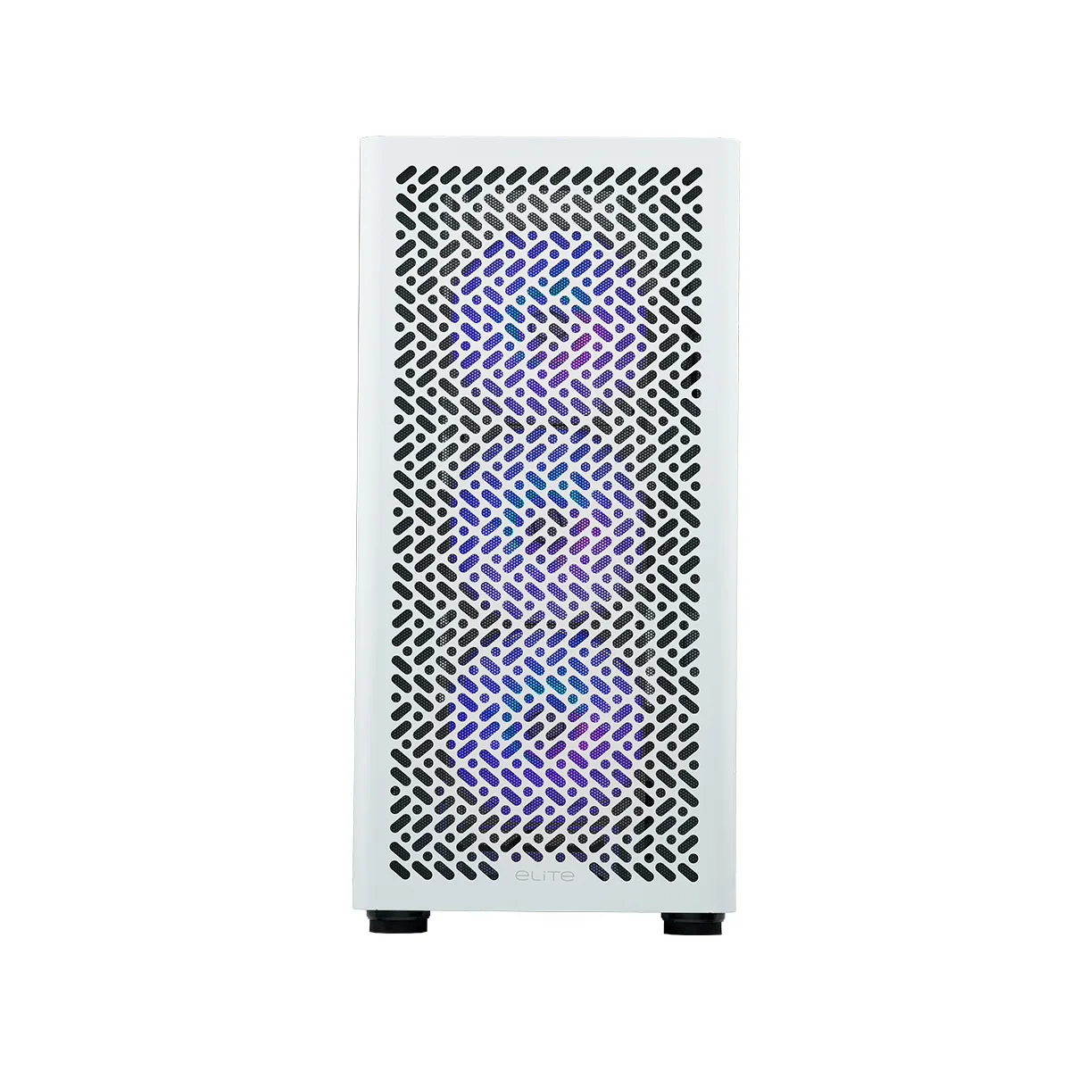 Gabinete Elite 502 Tg Argb X3 Fans White Cooler Master